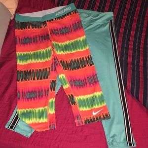 3 pieces Nike dri-fit pants  &  muscle shirt Nike